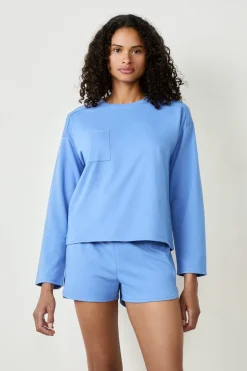 ETAM Homewear|Pijamas Esenciales|Sudadera de pijama AZUL CLARO