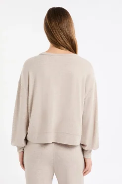 ETAM Homewear|Ponchos, Sudaderas Y Chaquetas|Sudadera de pijama con cuello en V MARR&Oacute;N