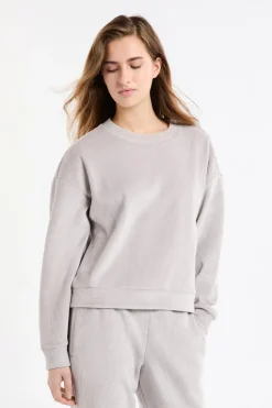 ETAM Homewear|Los Pijamas Más Responsables|Sudadera de pijama con cuello redondo GRIS