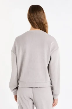 ETAM Homewear|Los Pijamas Más Responsables|Sudadera de pijama con cuello redondo GRIS
