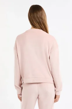 ETAM Homewear|Los Pijamas Más Responsables|Sudadera de pijama con cuello redondo ROSA EMPOLVADO