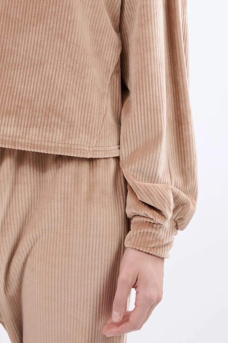 ETAM Homewear|Ponchos, Sudaderas Y Chaquetas|Sudadera de pijama de terciopelo TOPO