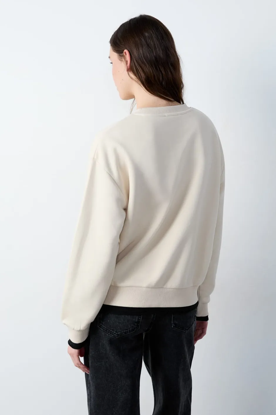 ETAM Fantasía|Básicos|Sudadera estampada "Bonjour Bastille Soleil" CRUDO