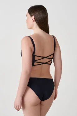 ETAM Sujetadores Talla Grande: Copas D-G|Sujetadores Invisibles|Sujetador - Bustier copas finas NEGRO