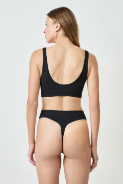 ETAM Bralette|Sin Aro|Sujetador acanalado NEGRO