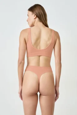 ETAM Bralette|Sin Aro|Sujetador acanalado ROSA CLARO