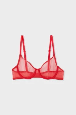 ETAM Sujetadores Talla Grande: Copas D-G|Sujetadores Invisibles|Sujetador balconet CORAL