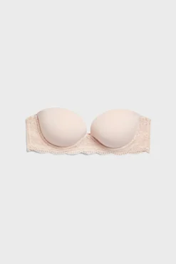 ETAM Sujetadores De Encaje|Push Up|Sujetador bandeau ROSA P&Aacute;LIDO