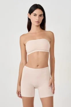 ETAM Lencería De Novia|Sin Tirantes|Sujetador bandeau con aros de algodón orgánico elástico PIEL