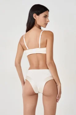 ETAM Sujetadores Talla Grande: Copas D-G|Sujetadores Invisibles|Sujetador bandeau con finas copas y tirantes desmontables CRUDO
