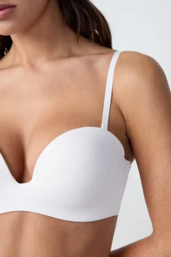ETAM Sujetadores Invisibles|Sujetadores Deportivos·Sujetadores Invisibles|Sujetador bandeau con tirantes extraíbles, Copa A-B CRUDO