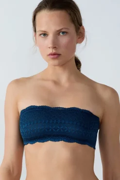 ETAM Sujetadores De Encaje|Sin Tirantes|Sujetador bandeau de encaje TINTA