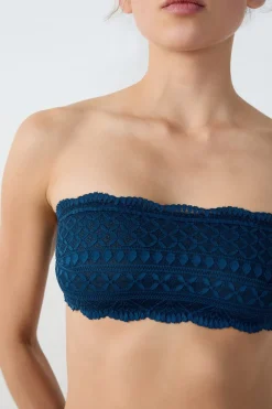 ETAM Sujetadores De Encaje|Sin Tirantes|Sujetador bandeau de encaje TINTA