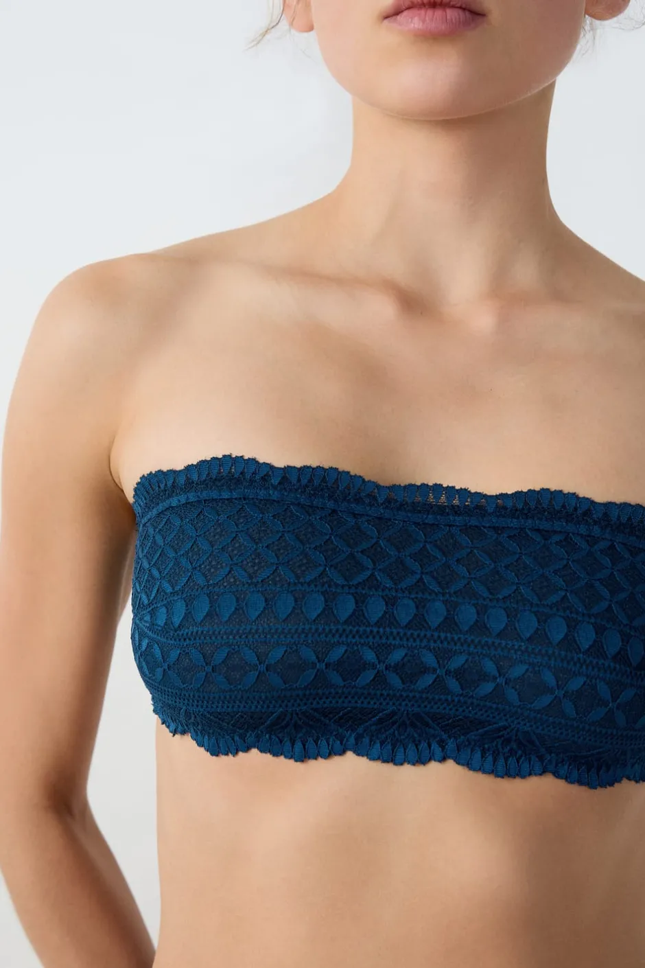 ETAM Sujetadores De Encaje|Sin Tirantes|Sujetador bandeau de encaje TINTA