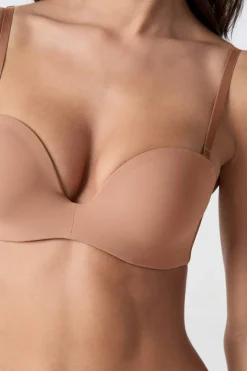 ETAM Sujetadores Invisibles|Sujetadores Deportivos·Sujetadores Invisibles|Sujetador bandeau de microfibra con tirantes desmontables MAQUILLAJE