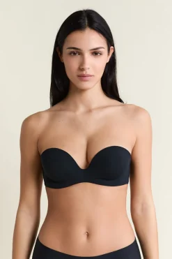 ETAM Sujetadores Invisibles|Sujetadores Deportivos·Sujetadores Invisibles|Sujetador bandeau de microfibra NEGRO