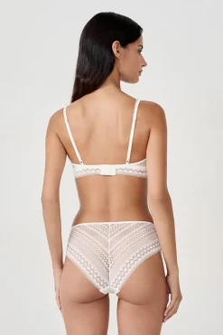 ETAM Lencería De Novia|Sujetadores De Encaje|Sujetador bandeau foulard BLANCO