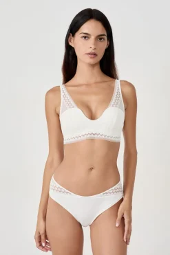 ETAM Lencería De Novia|Sujetadores De Encaje|Sujetador bandeau foulard BLANCO