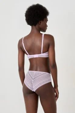 ETAM Sujetadores De Encaje|Sin Tirantes|Sujetador bandeau foulard de encaje LILA