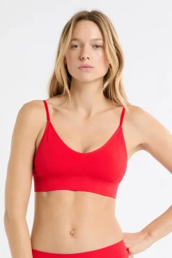 ETAM Bralette|Sin Aro|Sujetador bralette sin aros ROJO