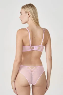 ETAM Bustier|Balconette|Sujetador bustier con bordado LILA