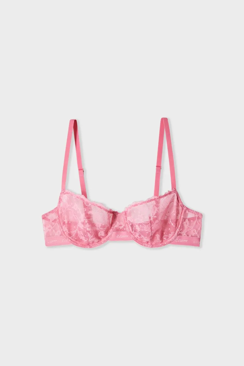 ETAM Sujetadores De Encaje|Sujetadores Talla Grande: Copas D-G|Sujetador clásico de encaje ROSA