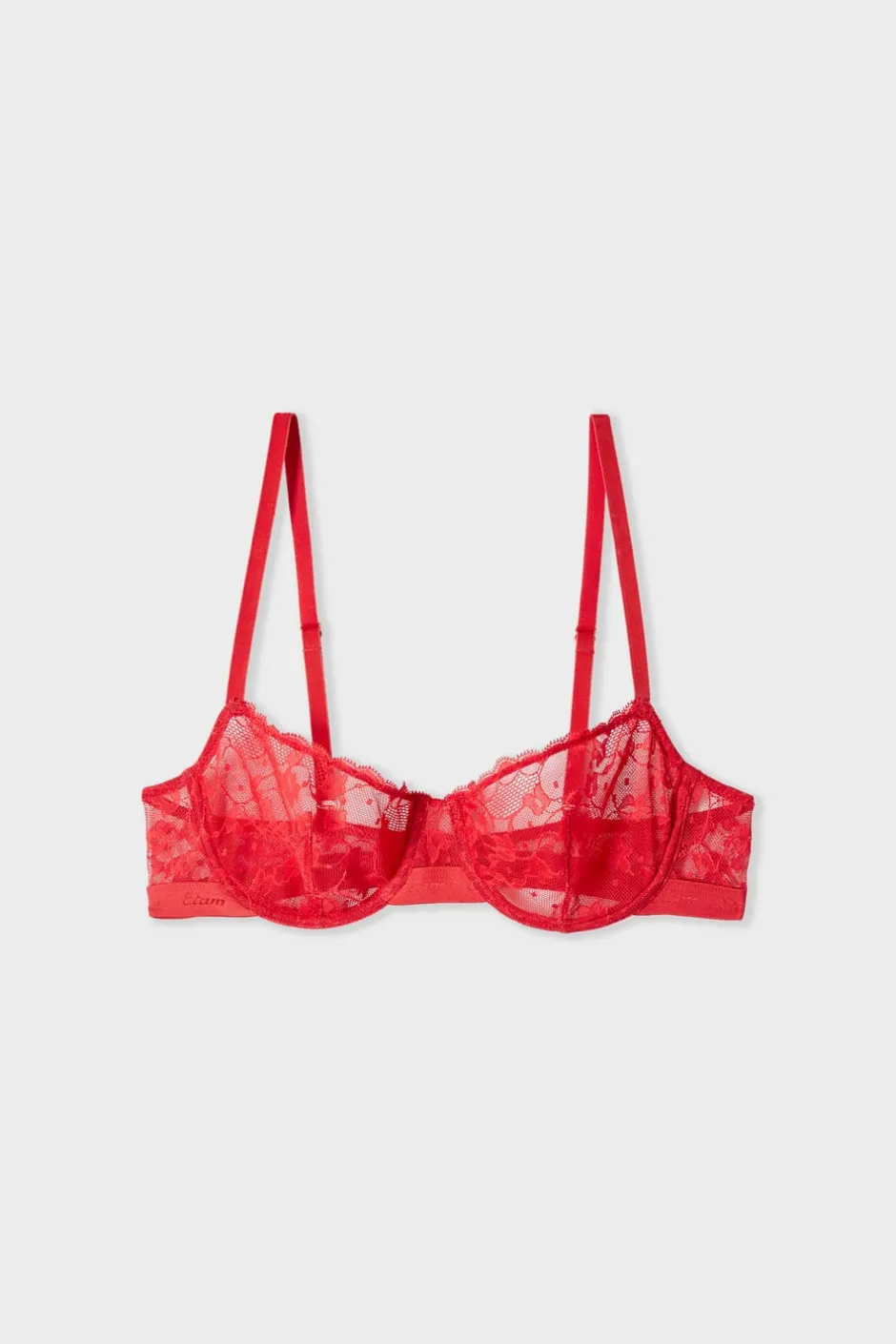ETAM Sujetadores De Encaje|Sujetadores Talla Grande: Copas D-G|Sujetador clásico de encaje ROJO