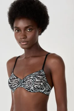 ETAM Balconette|Sujetador clásico de tul cebra ESTAMPADO