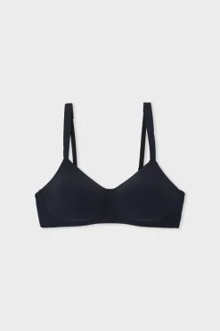 ETAM Sujetadores Post-Mastectomía|Sujetadores Talla Grande: Copas D-G|Sujetador con copas finas sin aros post-mastectomía NEGRO