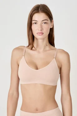 ETAM Lencería De Novia|Bralette|Sujetador de algodón de máxima comodidad NATURAL