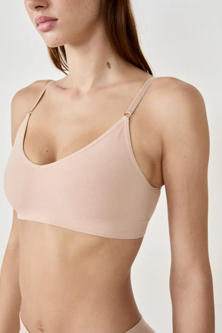 ETAM Lencería De Novia|Bralette|Sujetador de algodón de máxima comodidad NATURAL