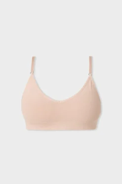 ETAM Lencería De Novia|Bralette|Sujetador de algodón de máxima comodidad NATURAL