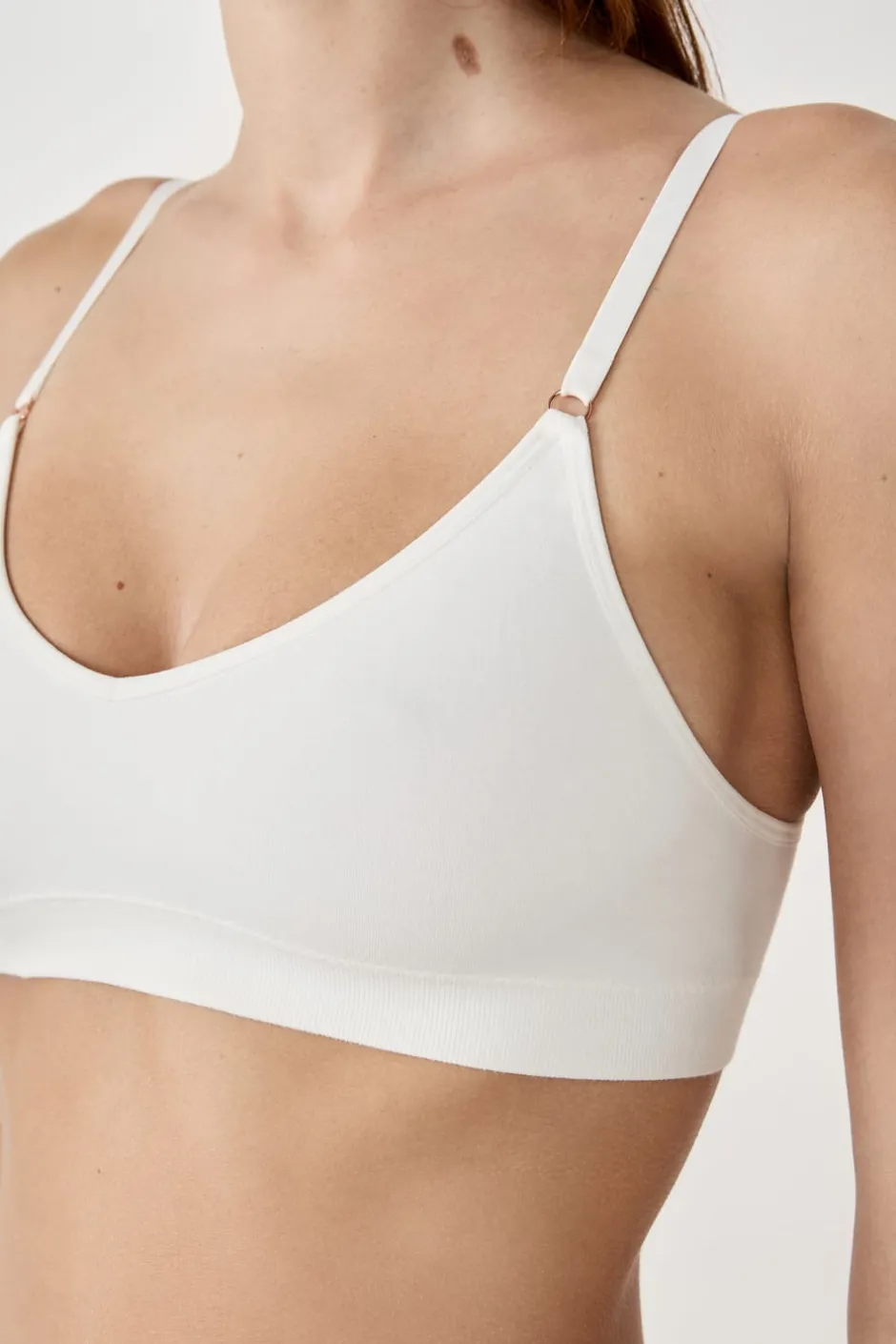 ETAM Lencería De Novia|Bralette|Sujetador de algodón de máxima comodidad CRUDO
