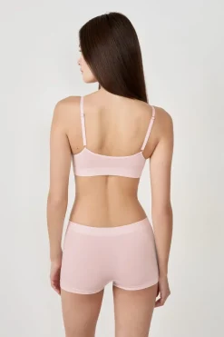 ETAM Sin Aro|Bralette|Sujetador de máximo confort de algodón ROSA