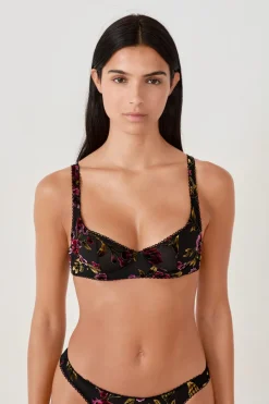ETAM Sujetadores Talla Grande: Copas D-G|Balconette|Sujetador estampado NEGRO
