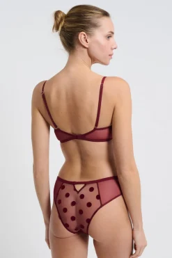 ETAM Sujetadores Talla Grande: Copas D-G|Bustier|Sujetador N.º 9 - balconet BURDEOS GRANATE