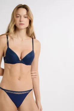 ETAM Push Up|Sujetador N.º 2 - El push-up escote pronunciado con bordado marino