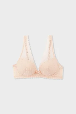 ETAM Lencería De Novia|Push Up|Sujetador Nº 3 - El triángulo push-up ROSA SUAVE