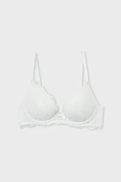 ETAM Lencería De Novia|Push Up|Sujetador Nº 2 - Push up escote pronunciado La modelo mide 1m75 y lleva una 90B.