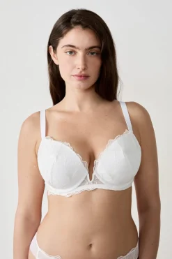 ETAM Sujetadores De Encaje|Balconette|Sujetador N. 5 - Push-up escotado BEIGE