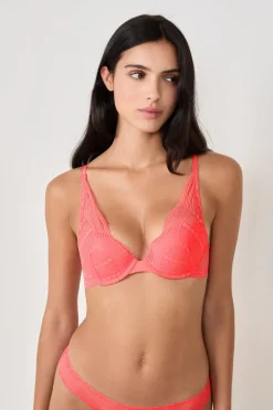 ETAM Sujetadores De Encaje|Push Up|Sujetador N. 3 - Push-up foulard CORAL