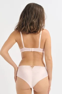 ETAM Sujetadores Talla Grande: Copas D-G|Sujetadores Sexy|Sujetador N.9 - Balconet de encaje ROSA EMPOLVADO