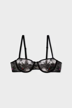ETAM Sujetadores Talla Grande: Copas D-G|Balconette|Sujetador N.9 - Balconnet NEGRO