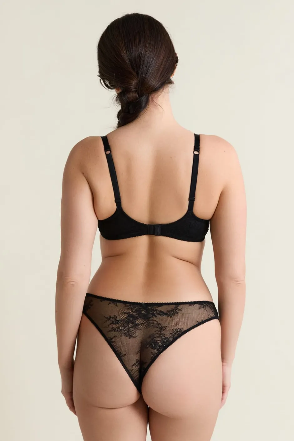 ETAM Sujetadores Talla Grande: Copas D-G|Sujetadores Sexy|Sujetador N.9 - Balconnet con bordado NEGRO