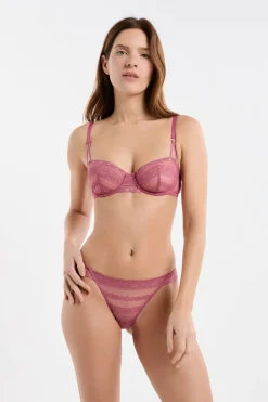 ETAM Sujetadores De Encaje|Sujetadores Talla Grande: Copas D-G|Sujetador N.9 - Balconnet de encaje BLUSH