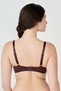 ETAM Lencería De Novia|Sujetadores De Encaje|Sujetador N.4 - Copa fina CHOCOLATE