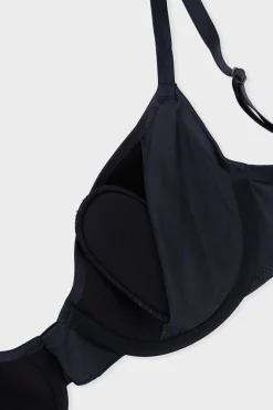 ETAM Sujetadores Talla Grande: Copas D-G|Sujetadores Invisibles|Sujetador N.4 - Copas finas NEGRO