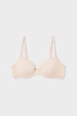 ETAM Sujetadores Talla Grande: Copas D-G|Balconette|Sujetador N.4 - Copas finas ROSA EMPOLVADO