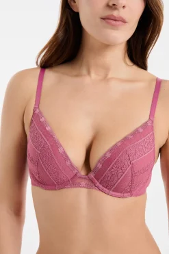 ETAM Sujetadores De Encaje|Push Up|Sujetador N.2 - El push-up escote pronunciado de encaje BLUSH
