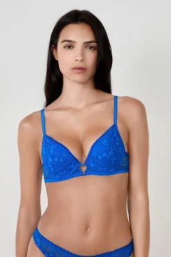 ETAM Sujetadores De Encaje|Push Up|Sujetador N.2 - Push-up AZUL VIVO